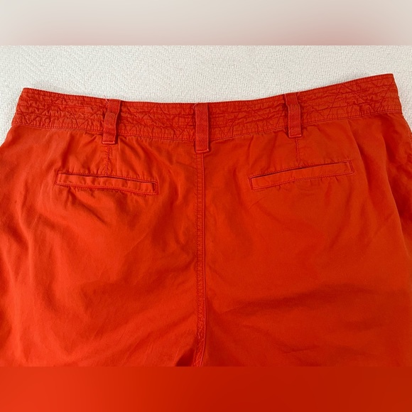 Lauren Ralph Lauren Pants Women's 14 Safari Style Utility Orange Cotton Tie Hem - Picture 8 of 11